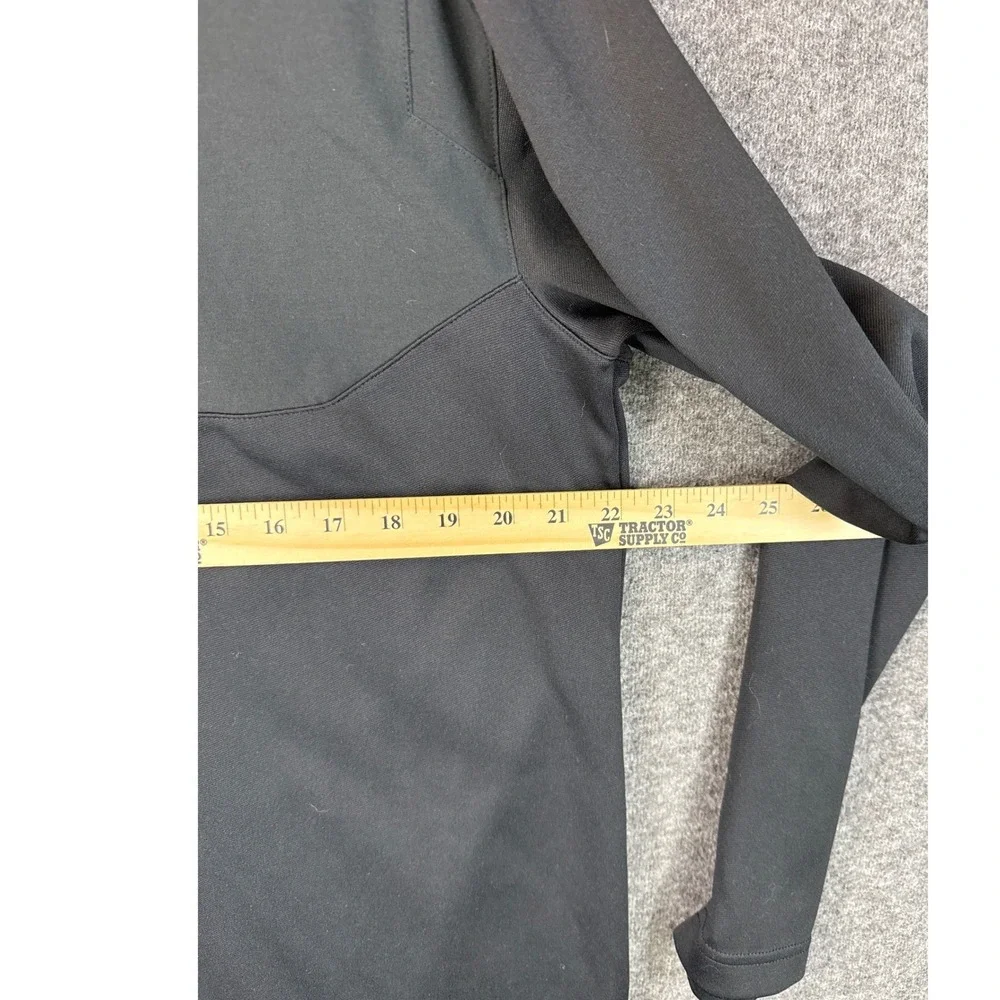 Nike Golf Dri-FIT 1/4 Zip Pullover Black Long Sleeve 802089-010 Mens‎ Size L EUC